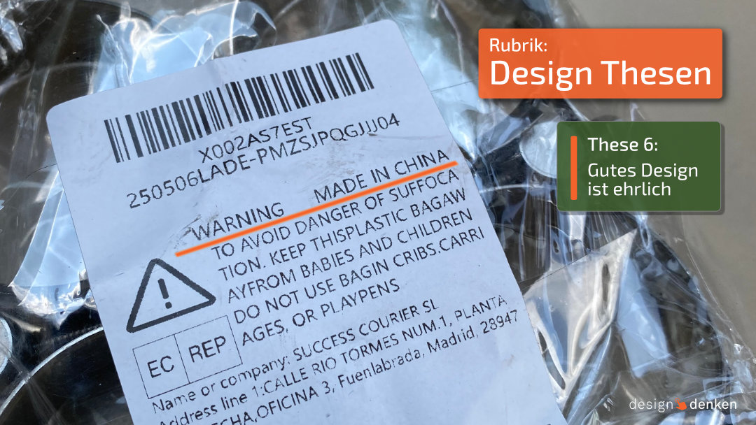 Design These 6: Gutes Design ist ehrlich